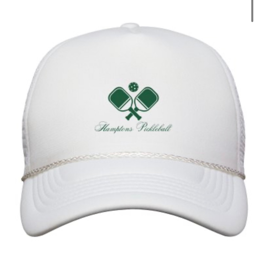 Hamptons Pickle Ball snap back trucker hat NEW